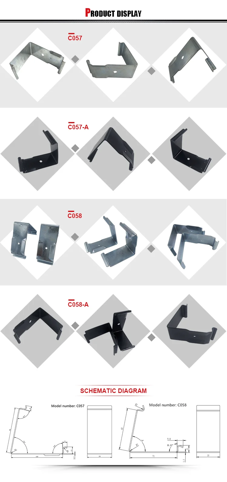 Metal crate clip sheet metal reusable plywood box clips metal snap spring steel crate clip