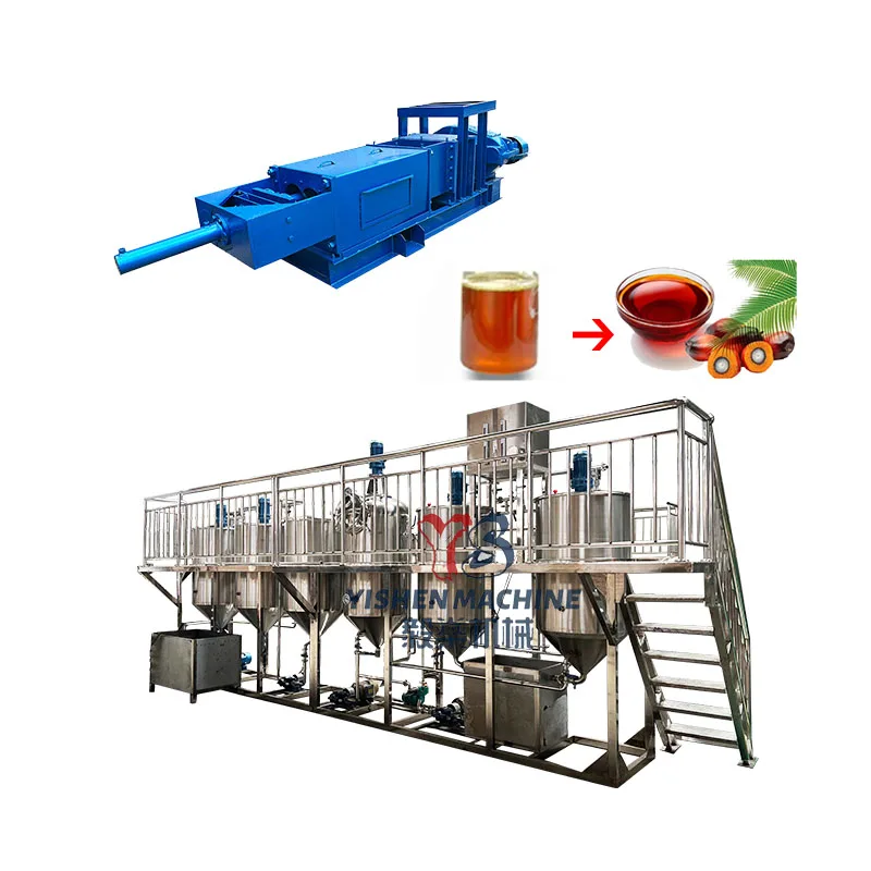 Automatic crude cooking oil palm kernel oil refinery machine