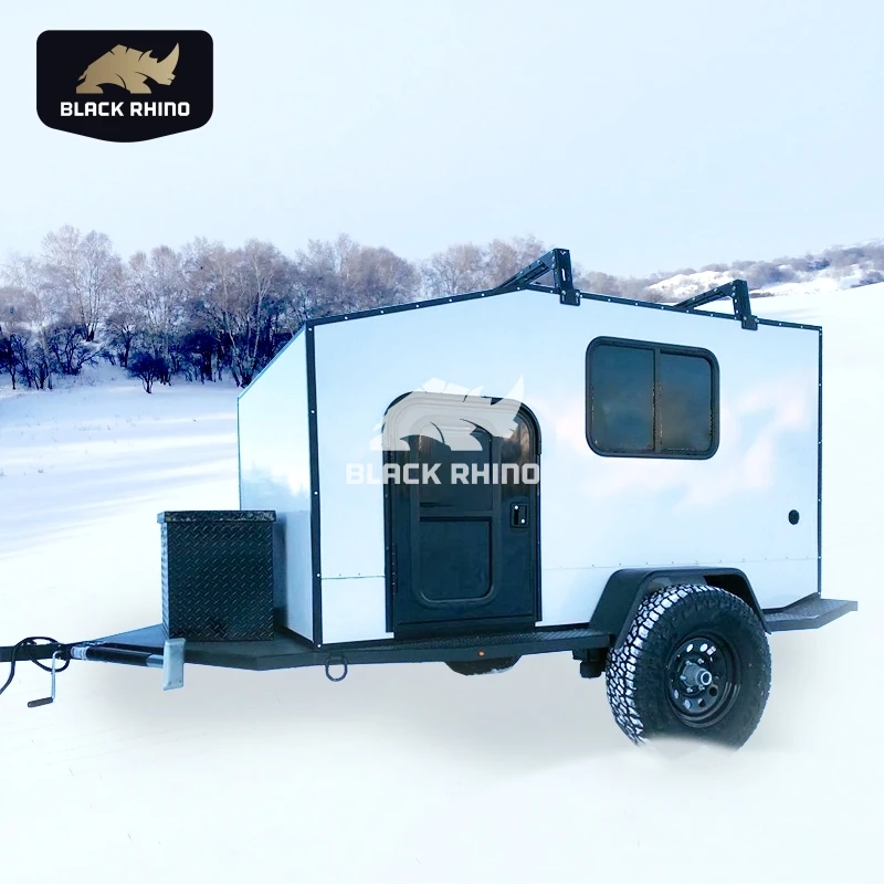 Lightweight four wheel camper family caravan rv motorhomes luxury with roof rack