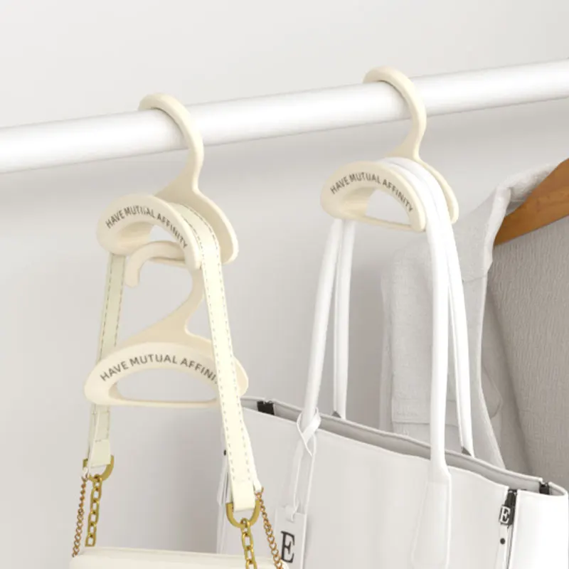 Creative Closet Organizer Rod Hanger Handbag Storage Purse Hanging Rack Holder Hook Bag