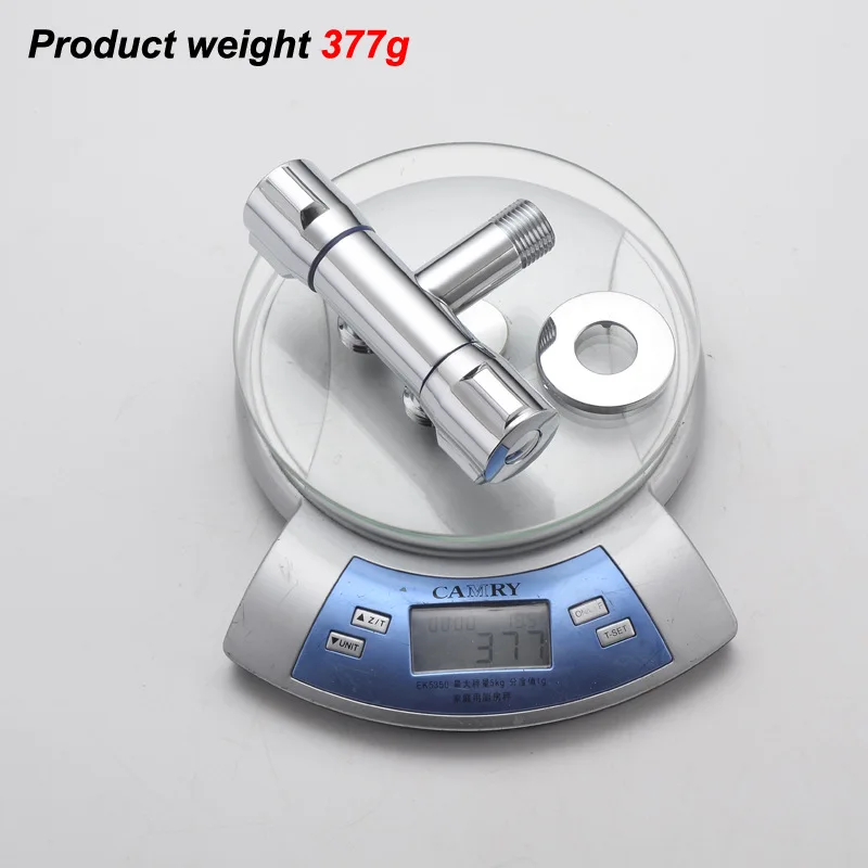 Modern Factory Wholesale 1 In 2 Outlet Two Way Brass Angle Valve Shower Mixer Valve Globe Angle Valve