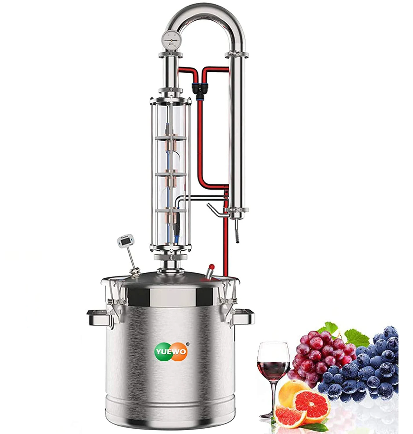 22 litres Reflux Water Distiller Ethanol Kit Complete with Thumper Whiskey Barrel Home Brewing Kit Moonshine Still