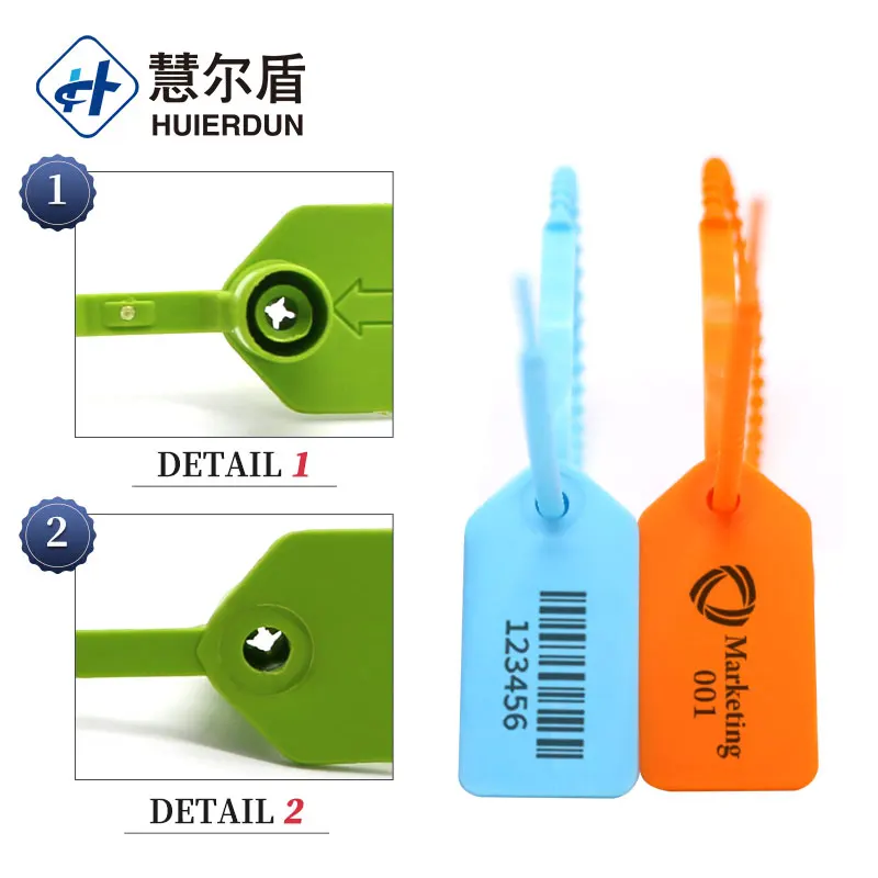 HED-PS162 Container Truck Tralier Door Locking Plastic Seal Tags Tags Seal High Security Seals