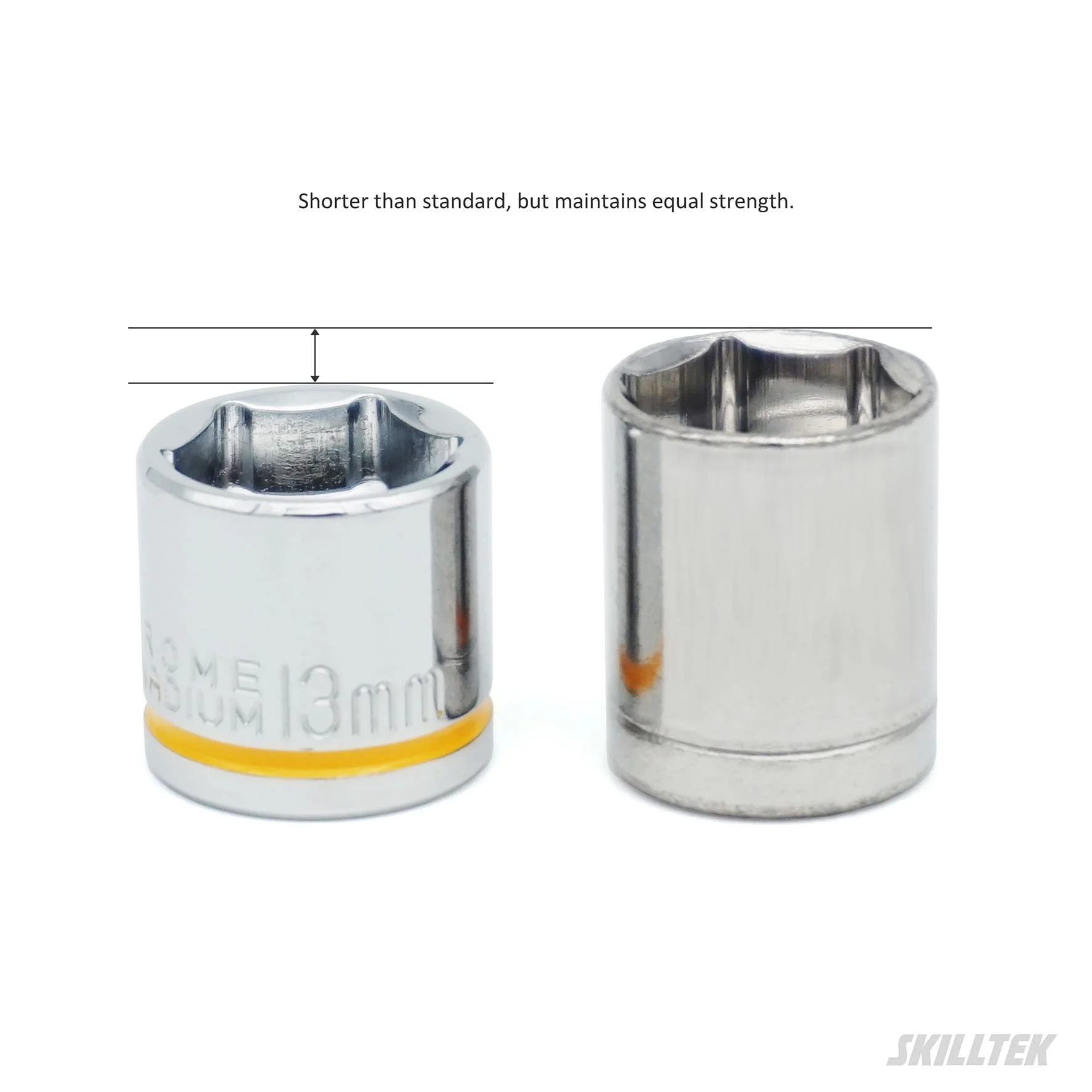 High Quality DIY Grade Bit Sockets Short Hex & Torx Socket Tool Set with Chrome Finish for Hand Tool Users