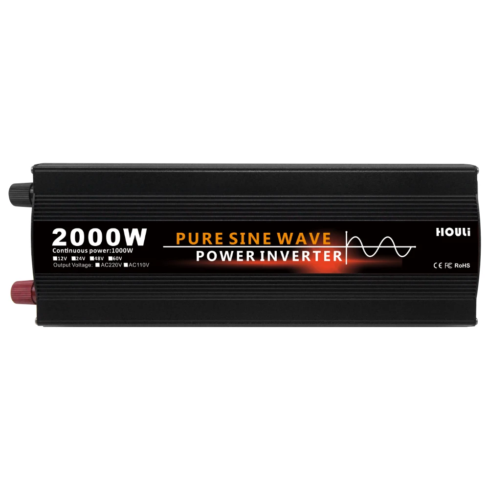 SHENPU Мини Инвертор Чистая синусоида 12V 220V 2000W Электрический