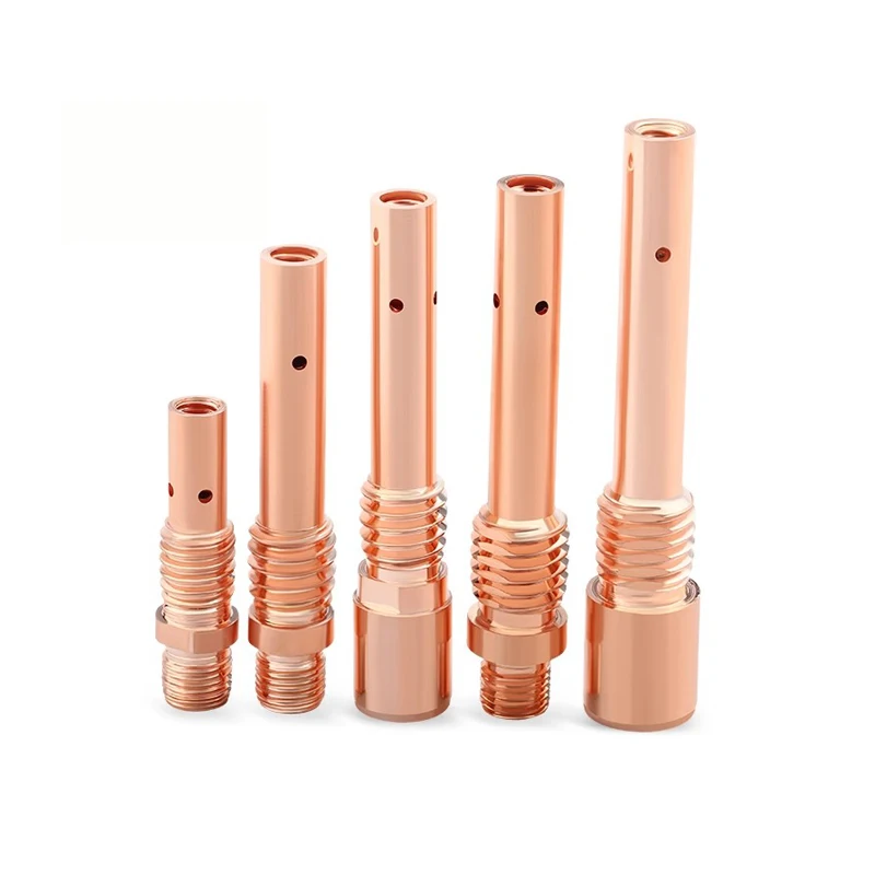 MIG welding gun accessories gas shielded welding connecting rod Pana front connector brass 350/500A contact tip