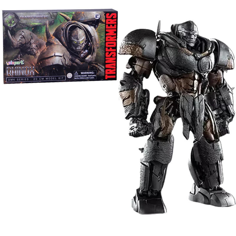 Hasbro&Yolopark Original Transformers toy Rhinox assembled model 20cm 7.85inches Transformers Movie 7 Rise of the Beasts