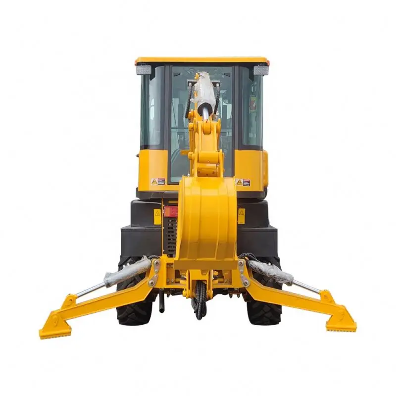 Multifunctional Wheel backhoe Excav Loaders With Mower ForkliftS For Cultivators