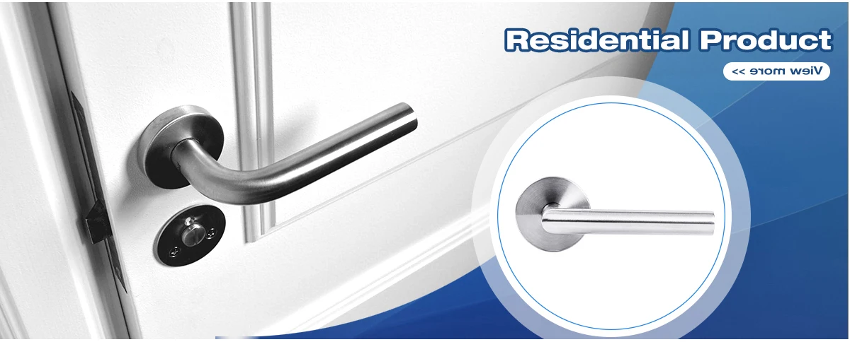 KEYMAN Satin Nickel Door Handle Lock Heavy Duty Tubular Lock set Door Lever Handle for Bathroom Entrance Tubular Lock