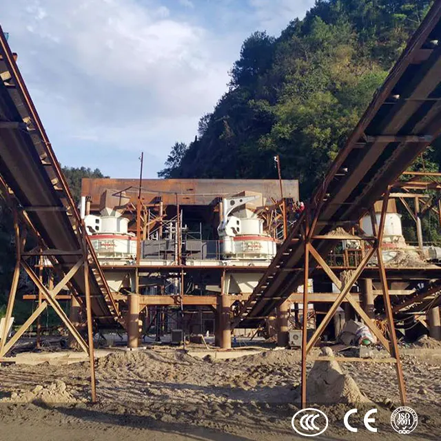 Constructed sand stone make plant quartz slab VSI crusher sand making machines manufacturer
