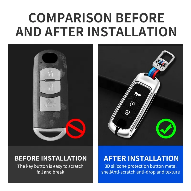 For Car Mazda Good Price Car Accessory Key Cover Silicone The Industry China Wholesale Car Key Metal Cover