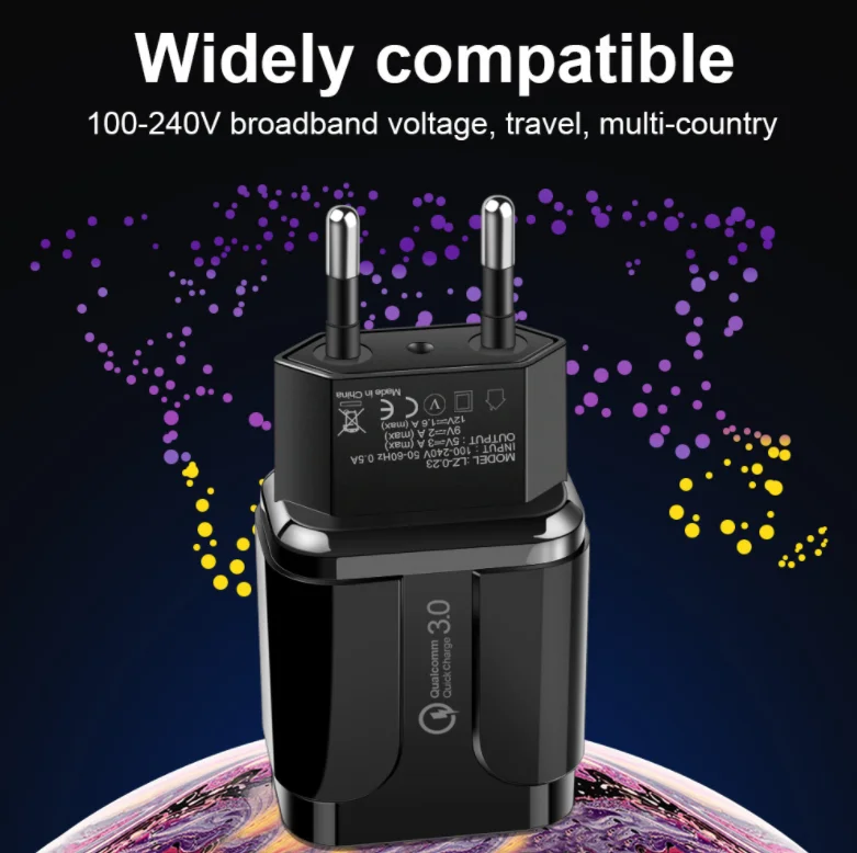 5V 3A QC3.0 quick charger USB Travel adapter for Android charger phone USB charger cargadores for samsung Charging block