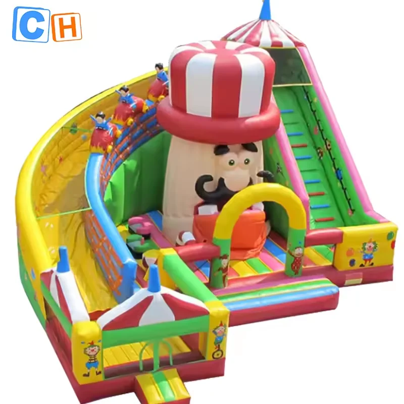 Hot Selling Theme Inflatable Jumping Bouncer House Slide With Pool For Indoor Outdoor Carnival Commercial Inflatable Bouncer