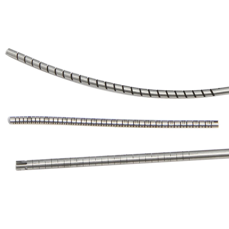 OEM customized aluminum stainless steel high precision spiral lasercut tube