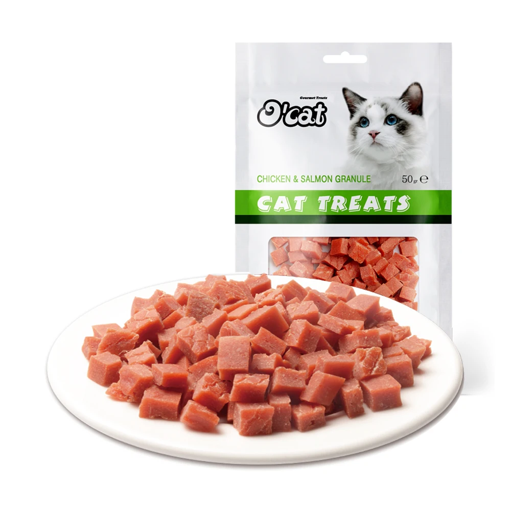 Private Label Cat Snack Tuna Granule Cat Treats Oem Factory Natural Food Cat