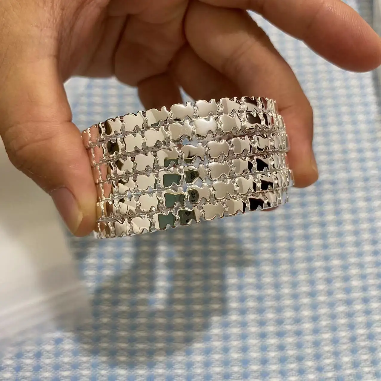 High quality hotsell 925 sterling silver spain bear touses bracelets 18k gold plated touses jewelry 925