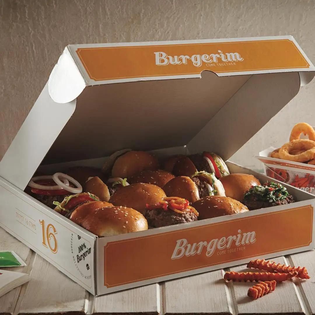 Оптовая продажа дешевая индивидуальная печать на вынос Caja de hamburguesas гофрированная крафт-бумага картошки фри гамбургеры коробки для еды