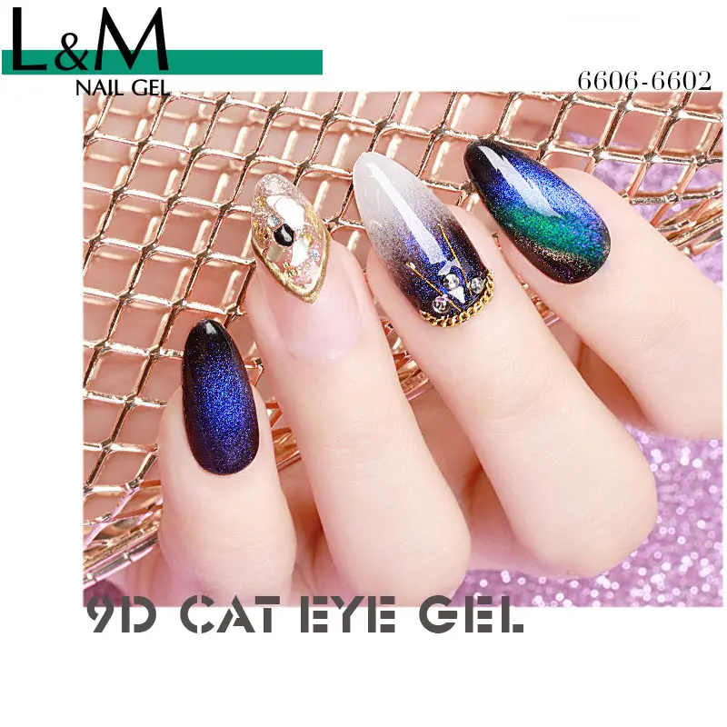 
ibdgel Soak Off UV 9D Cat Eye Gel Polish 5D Magnetic Gel Factory Private Label 