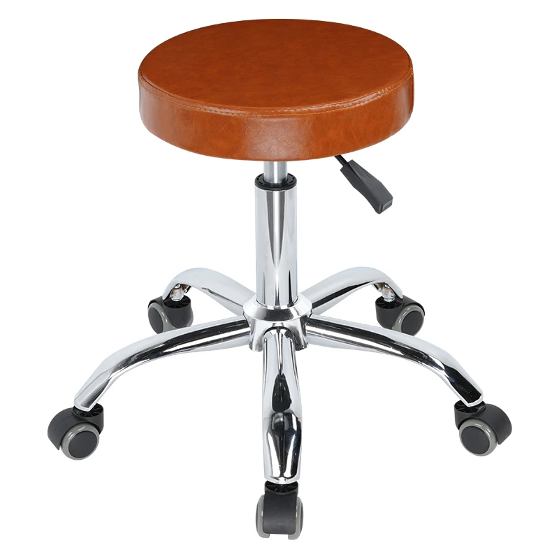 Hair Salon Chair Salon Furniture Round Seat Swivel bar Stool Chair Luxury Lab Stool Chair with Wheels Beauty Salon