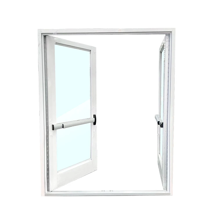 Apartment Fireproof Fire Rated Emergency Escape Door Hardware Exterior Secure Aluminum Doors