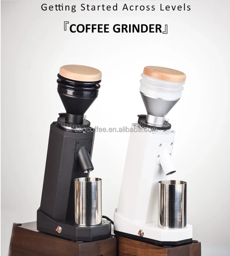 Q 2024   Coffee Bean Grinder Electric Coffee Makers Black white getting started across levels for Household