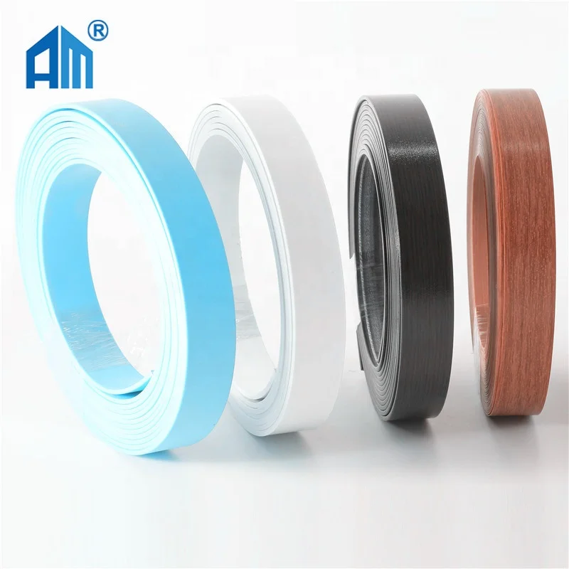 Matt White Solid Color Cabinet Decoration PVC Edge Banding Metal Furniture Trim