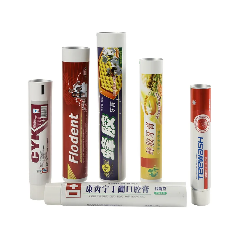 Empty Aluminum-plastic Tube Packaging For Toothpaste Cosmetic Cosmetic Plastic Soft  Aluminum Packaging Tube With Screw Top