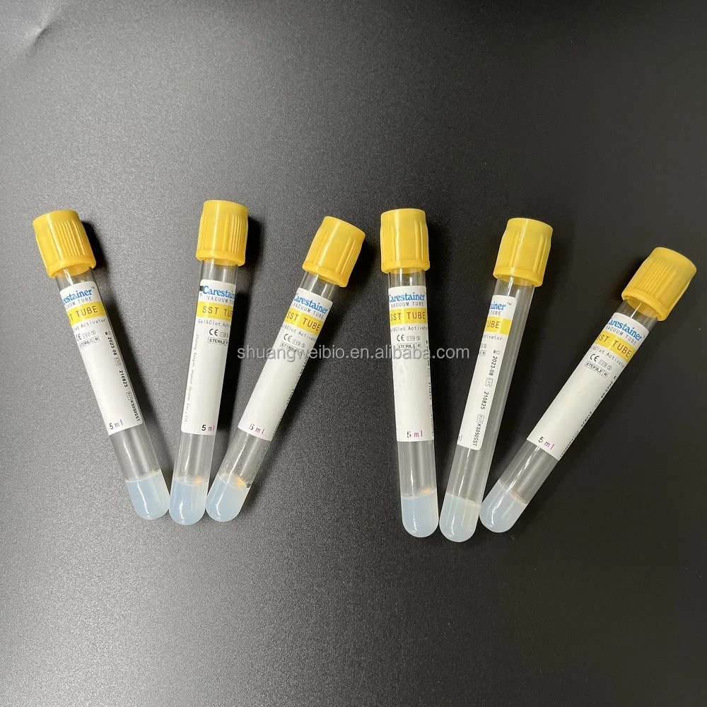 Medical Use Disposable Top Gel and Clot Activator Sst CE Certificated Lab Vacuum Blood Collection Tube