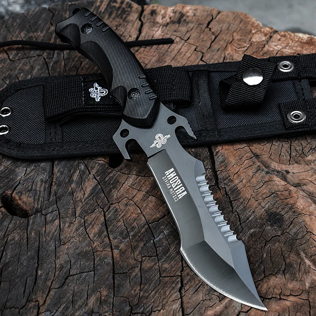 
Handmade Damascus Cold Steel G10 Fiber Hunting Knife Fixed Blade 7ce13mow Straight Survival Knives tactical camping army knife 