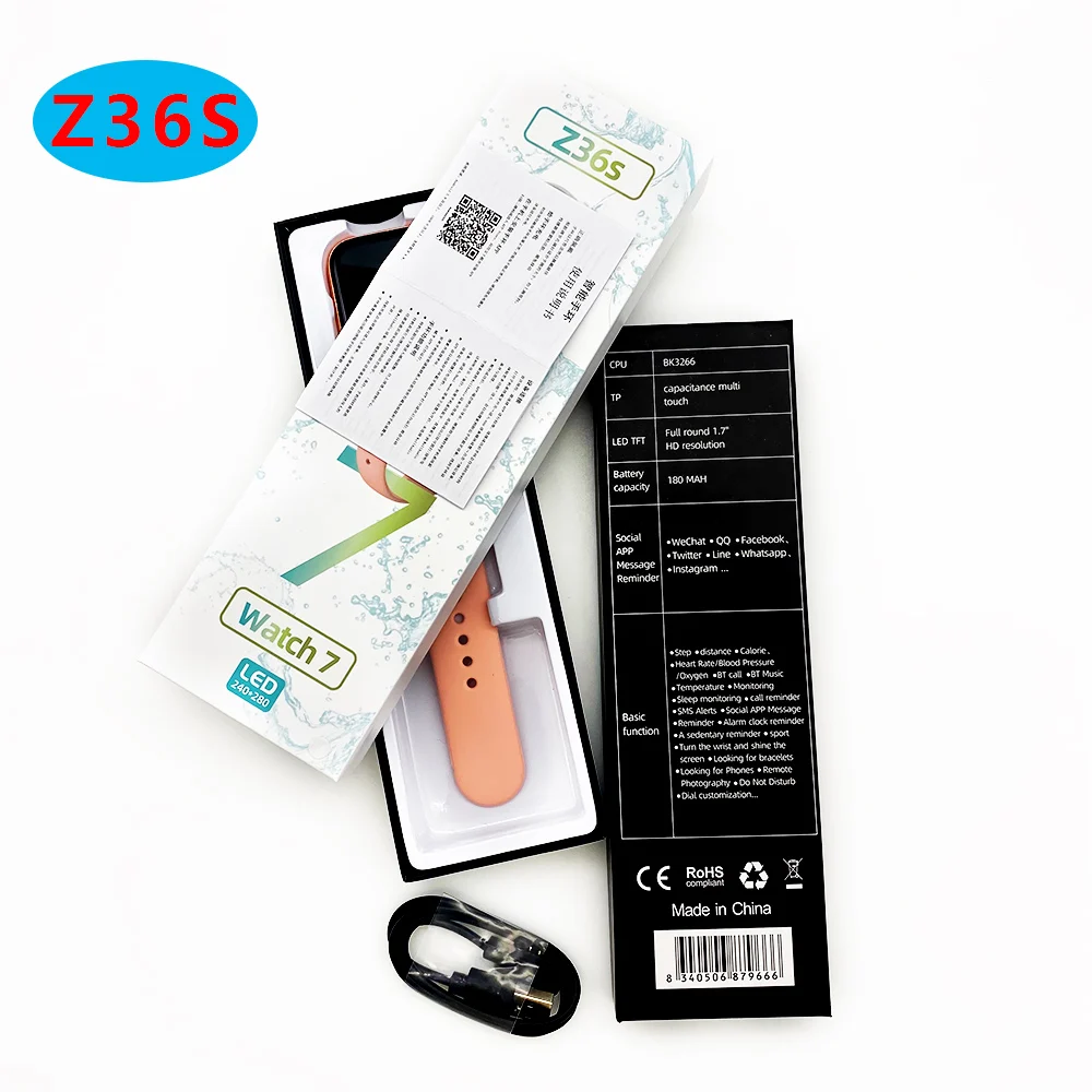 Новые продукты серия 7 Z36S Смарт-часы браслет 1 69 дюйма fitpro водонепроницаемые IP67 портативные устройства