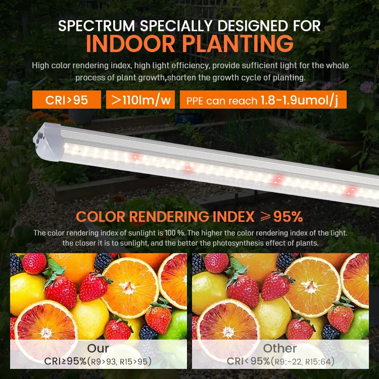 9W 14W T8 Tube 18W Growing Light Professional Strip Hydroponic Indoor Plant Tube LED Grow Lights