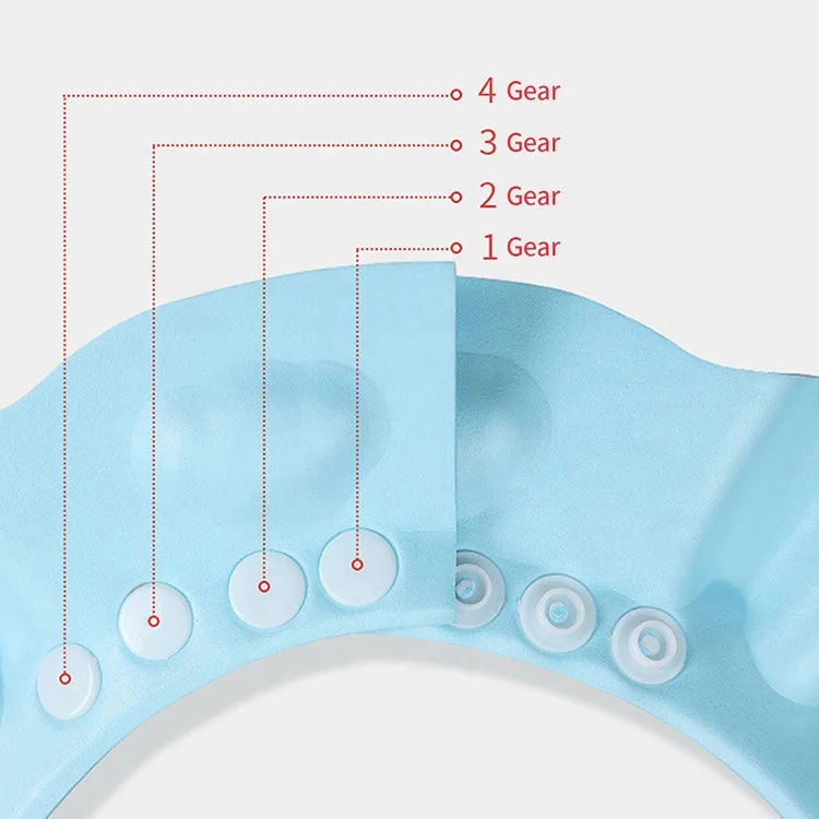 Safe Shampoo Shower Bathing Protection Bath Cap Soft Adjustable Visor Hat for Toddler, Baby, Kids, Children