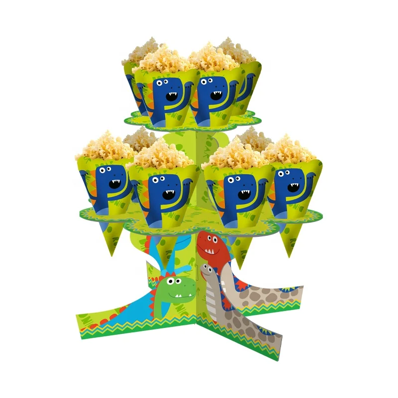 
Dinosaur Party Supplies Set Birthday Party Pack Dino Party 2 Tier Cupcake Stand 200901 