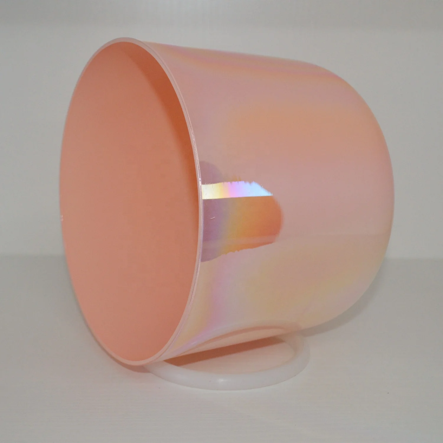 Alchemy Orange Clear Crystal Singing Bowl for Sound Healing and Therapy