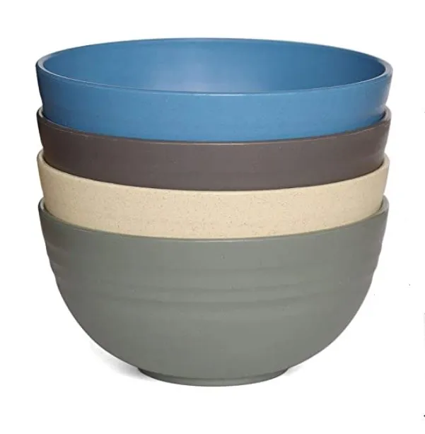 Tuoda Wholesale Unbreakable Fruit Salad Bowls BPA Free Wheat Straw  Reusable Bowl for RV, Camping, Kids, College Dorm Room