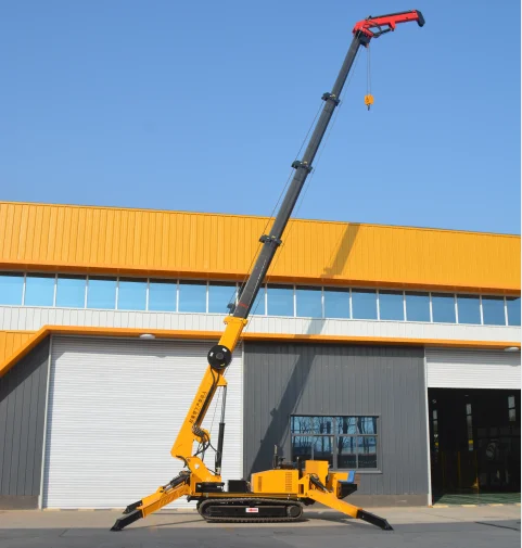 Popular Construction Telescopic Jib Spider Crane 2 Ton Mini Cranes China
