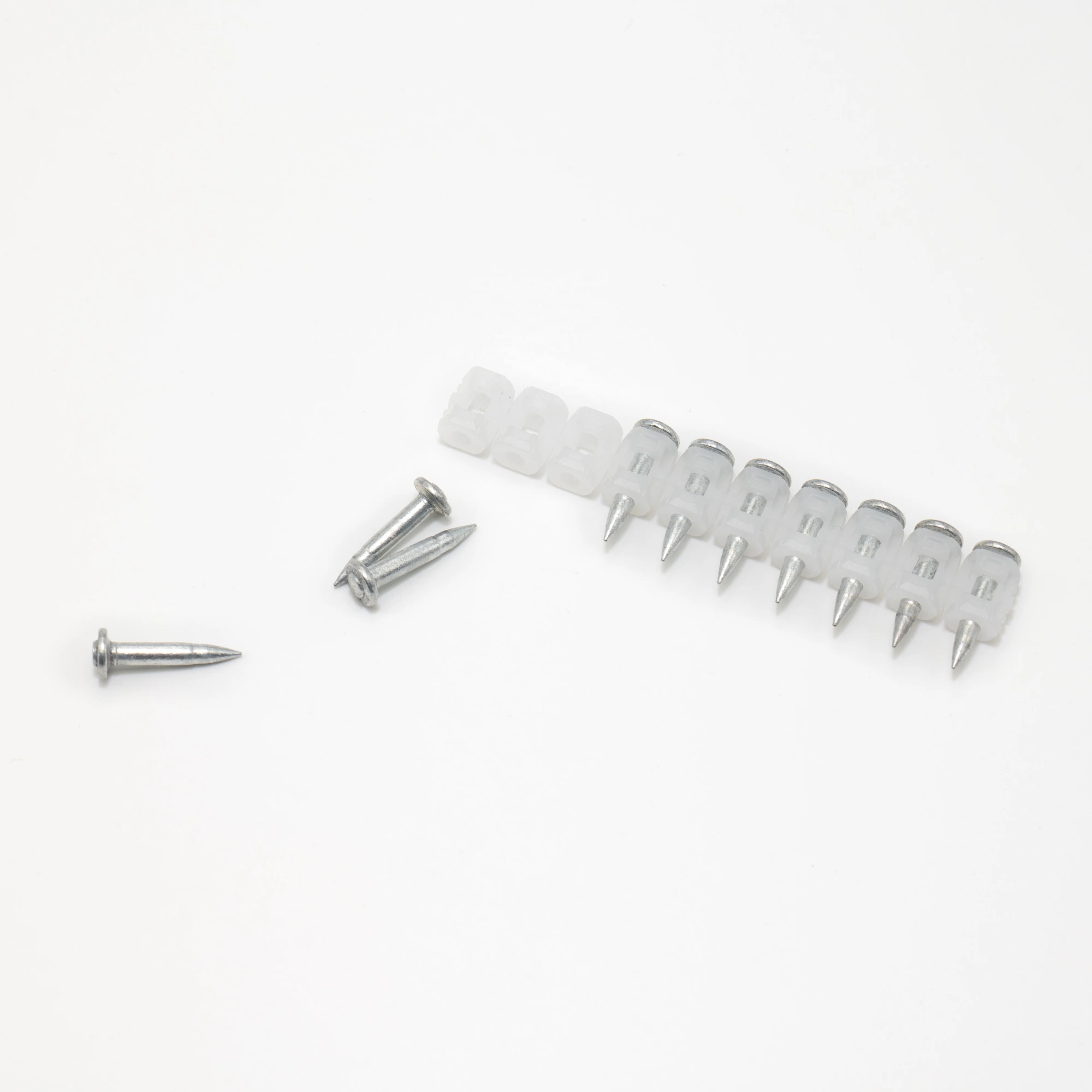 Professional Manufacturer 19mm shooting nails for hilti concrete gun GX120 Concrete Galvanized Gas Nails with plastic strip