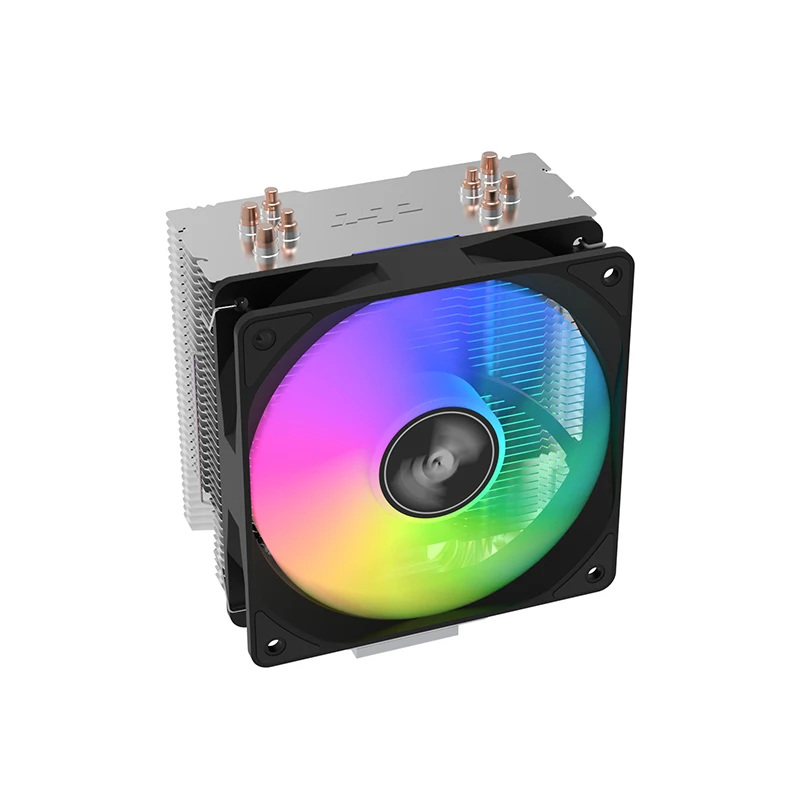 IHTP RGB 4 Heat Pipe CPU Cooler with PWM Computer Fan Intel LGA 1700/1200/2011/115X AMD AM5/AM4 CPU Cooling Fan and Radiator