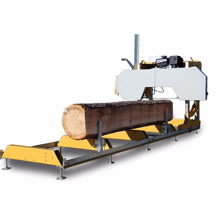 31 Inch Portable Band Sawmill Cnc Industrial Woodworking Machinery  Horizontal Wood Cutting Band Saw Machine With 18hp Engine