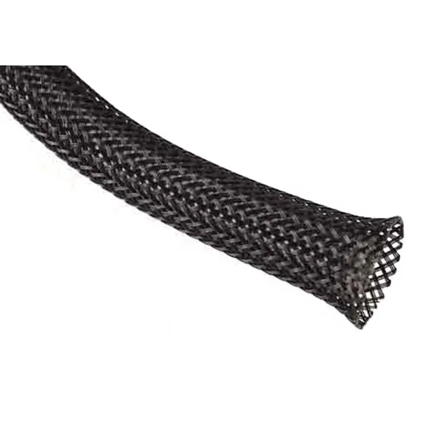KY-PET Expandable Braided Sleeving/Braided Loom sleeving / Braided sleeving of the same quality as Techflex