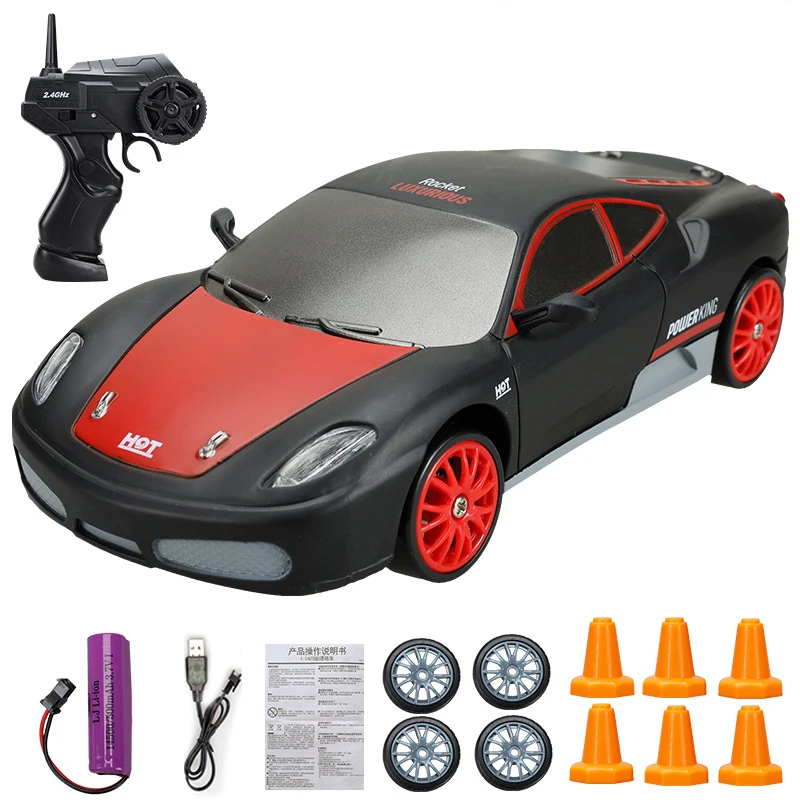 Powerful 4WD Racing Remote Control Drift Car Fun and Speedy Rc Vehicle with USB Cable Gift for Children