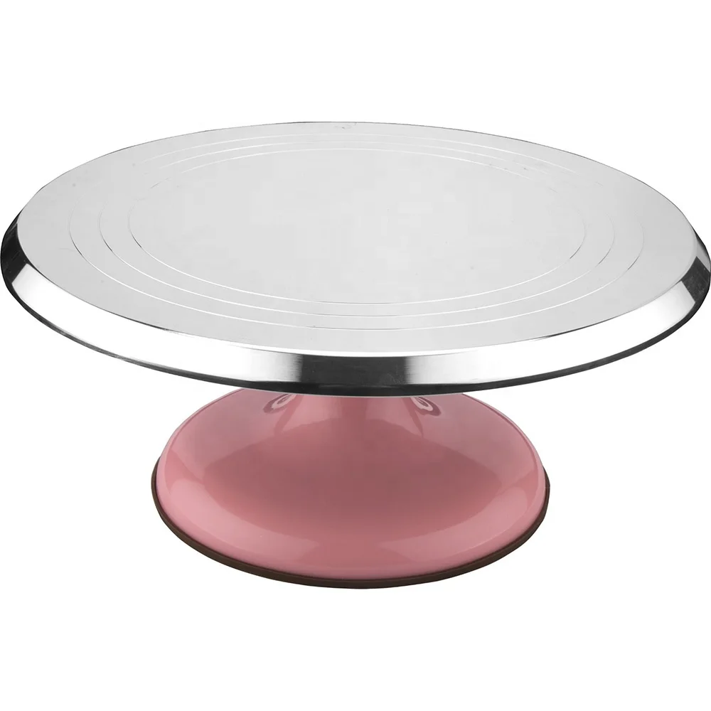 Baking Tool  Kitchen Pan  Anti-skid Round Cake Plate Turntable Rotating Cake Decorating Rotary Table Cake Stand