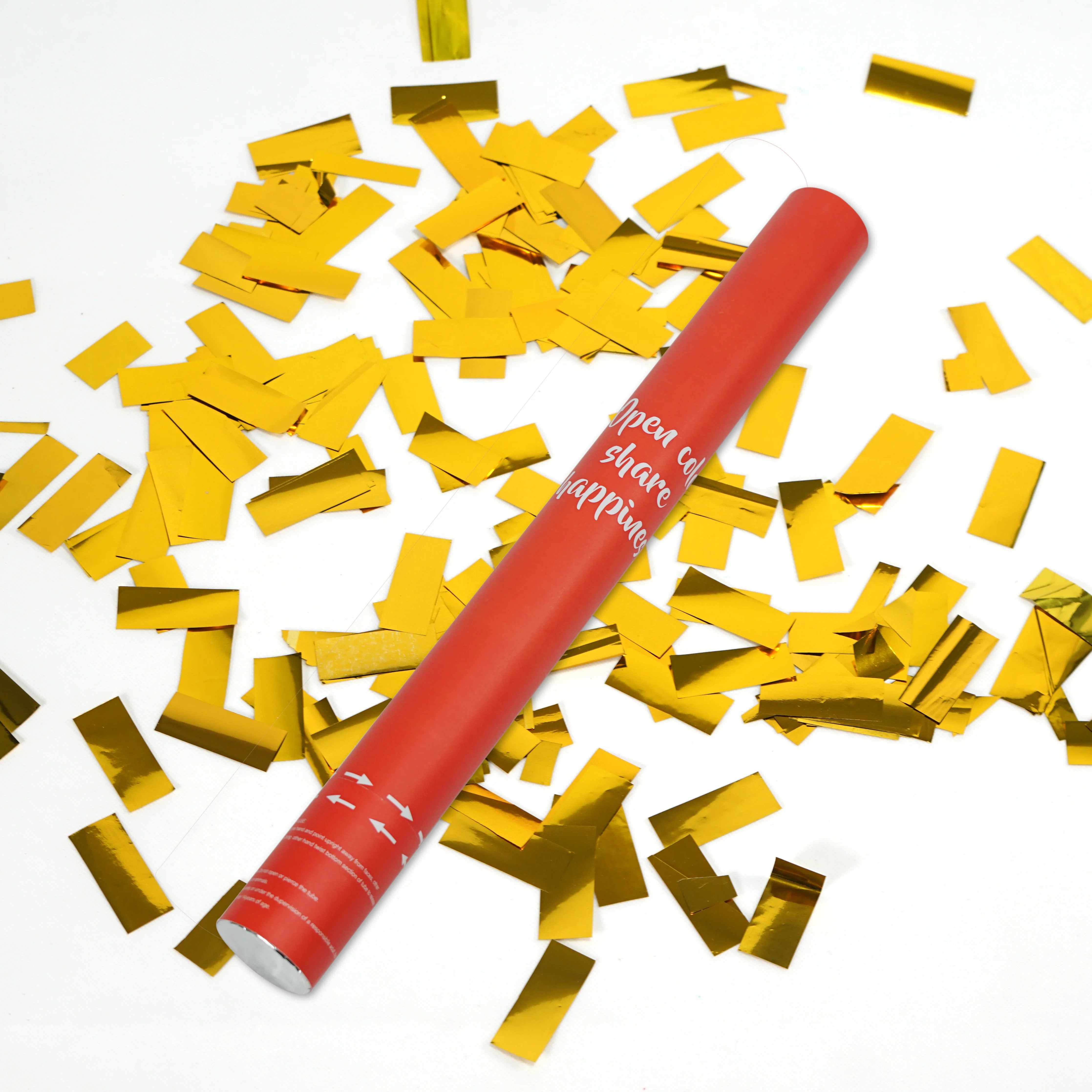 40cm Biodegradable Premium Eco Friendly Party Confetti Cannons Air Compressed Poppers Foil