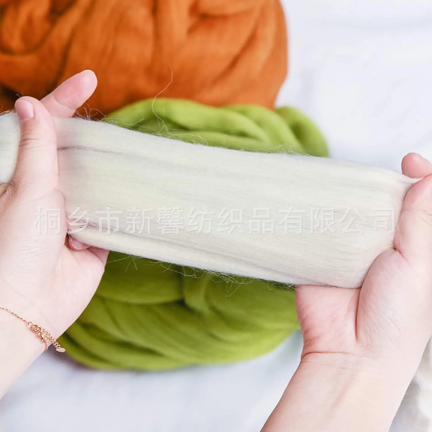 100% pure wool felt poke fun tool craft kit multiple colored wool strips DIY handmade felt needle doll material kit for children