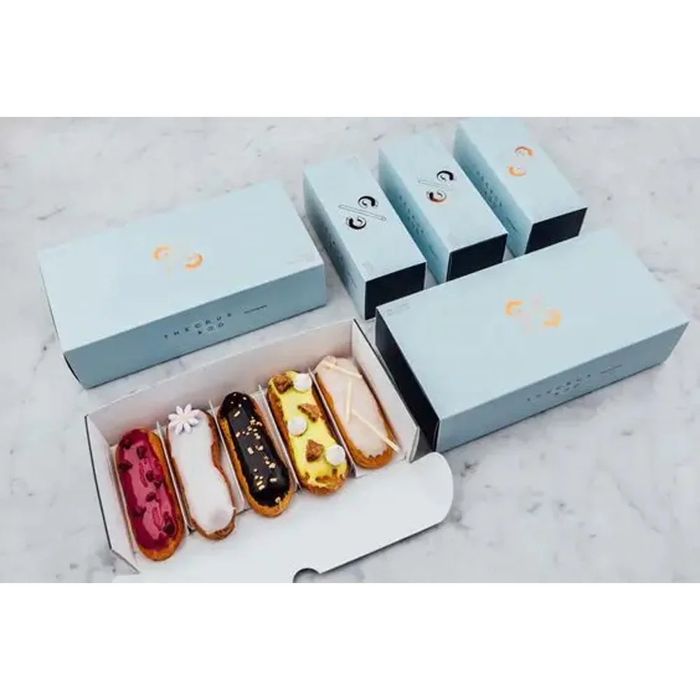 Manufacturer Custom Party Gift Exquisite Foldable Brownies Sushi Donut Pastry Cookie Cake Packaging Boxes