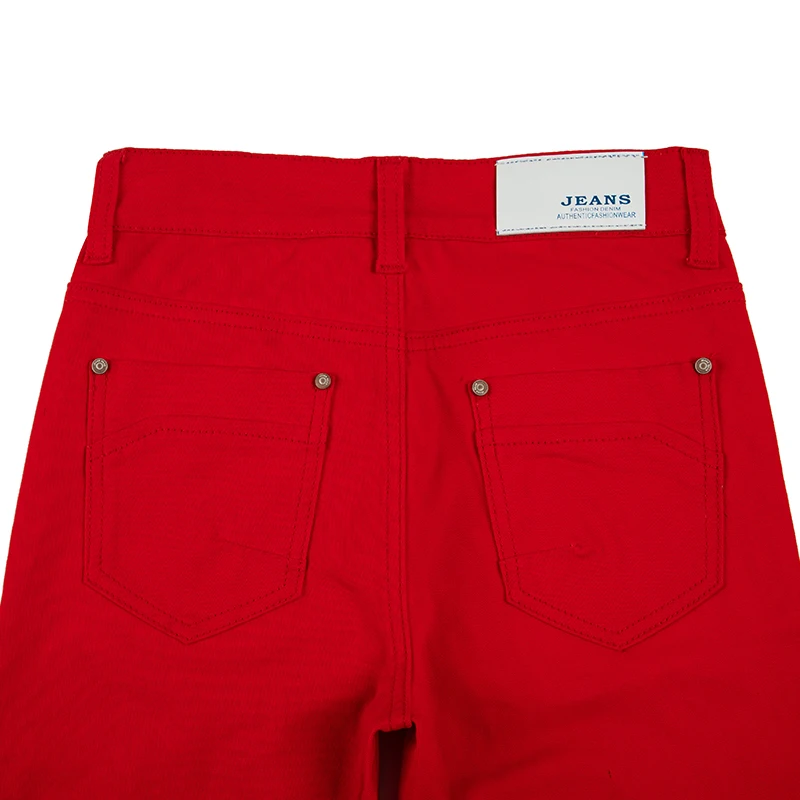 2021 Latest Design Colorful Mens Jeans Stretch Elastic Waist Bell Bottom Casual Trousers Funky Track Denim Pants Pencil Style