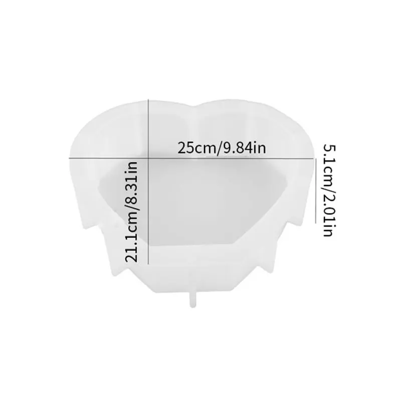 XONCHOUT Love Heart Shape DIY Crystal Epoxy Resin Mold Love Photo Frame Mirror Silicone Mold