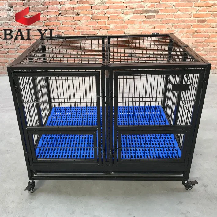 wholesale Large outdoor heavy duty metal dog kennel stackable stack dog cage