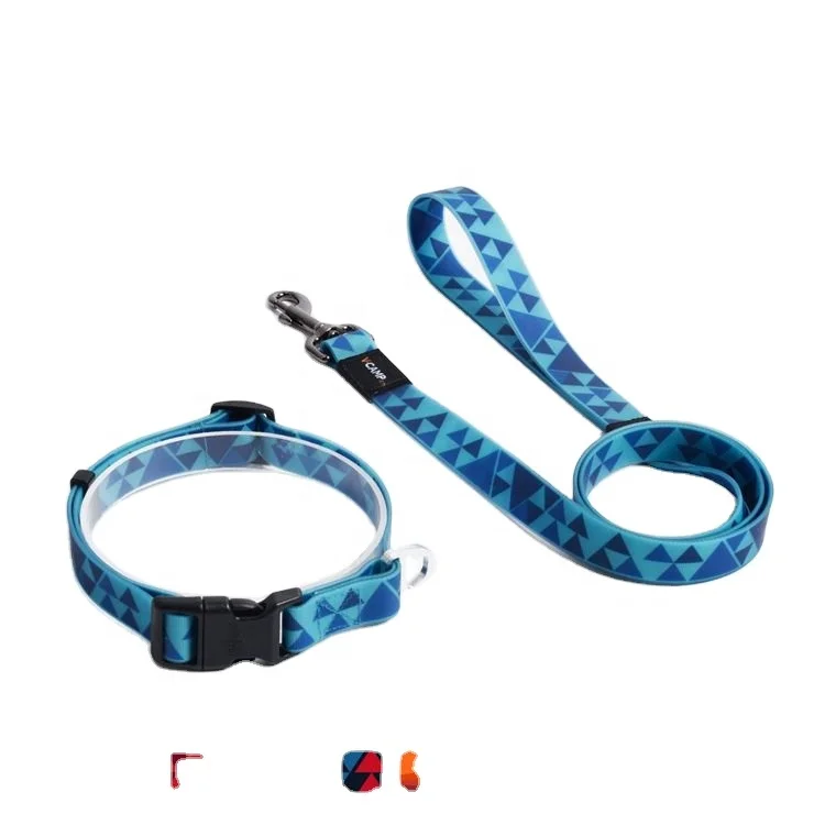 
2021 Brand New Arrival Custom Waterproof PVC Coated Webbing Dog Leash with Reflective Strap 