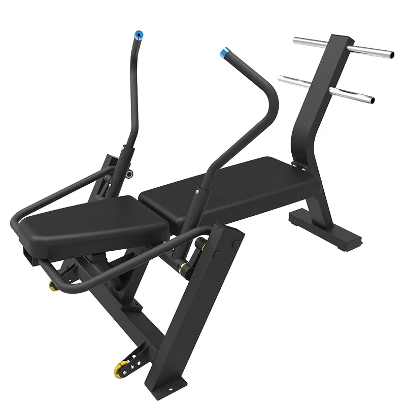 Dual Function Pin Loaded Lat Pull Down Gym Mid Row & Low Row Strength Training Equipment Adjustable Low Pully